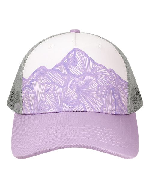 LOCALE 5PTKR Printed Five-Panel Trucker Cap