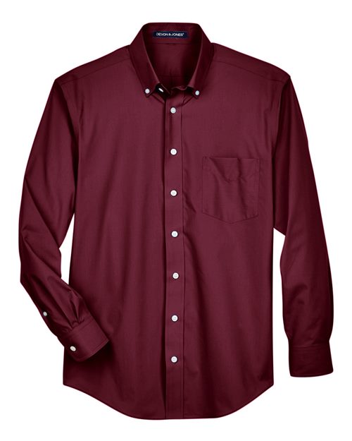 Devon & Jones D620 Men's Crown Collection® Broadcloth Woven Dress Shirt