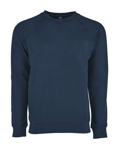 Next Level 9000 Unisex Laguna Raglan Crewneck Sweatshirt