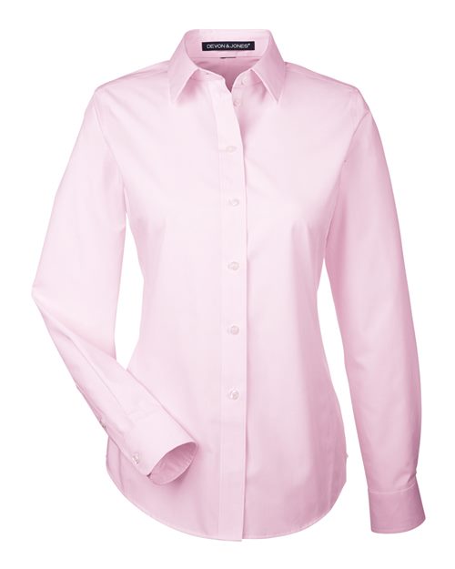 Devon & Jones DG534W Women's Crown Collection® Striped Woven Dress Shirt