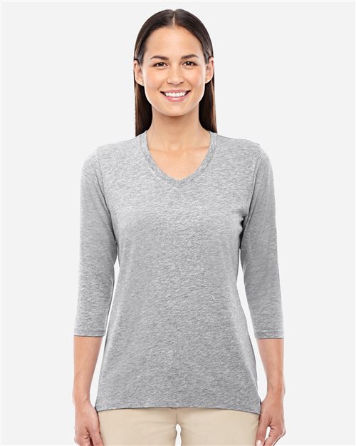 Devon & Jones DP184W Women's Perfect Fit™ Bracelet-Length V-Neck Top