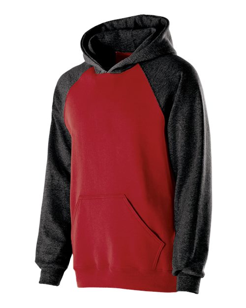 Holloway 229279 Youth Cotton/Poly Fleece Banner Hooded Sweatshirt