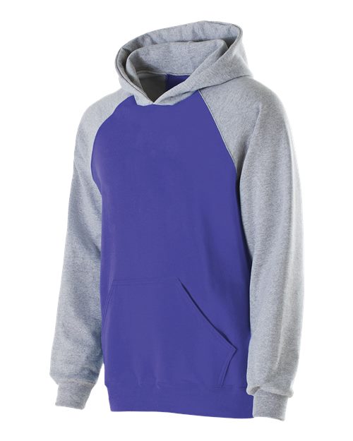 Holloway 229279 Youth Cotton/Poly Fleece Banner Hooded Sweatshirt
