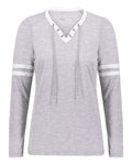 Holloway 223246 Women's Eco Revive™ Monterey Long Sleeve V-Neck T-Shirt