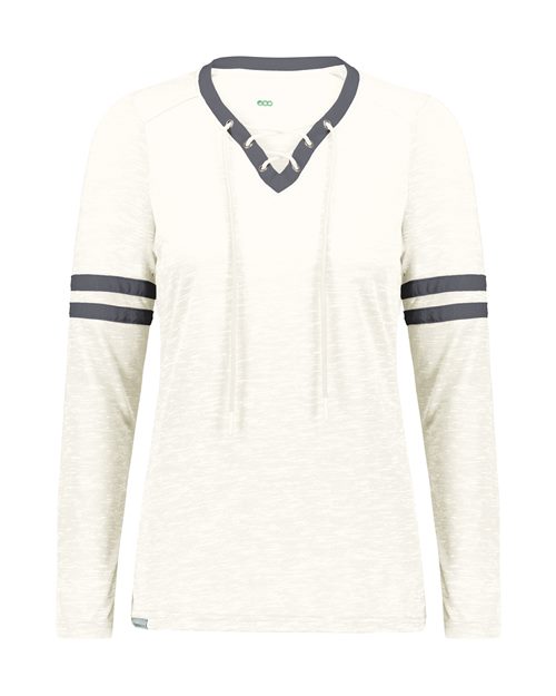 Holloway 223246 Women's Eco Revive™ Monterey Long Sleeve V-Neck T-Shirt