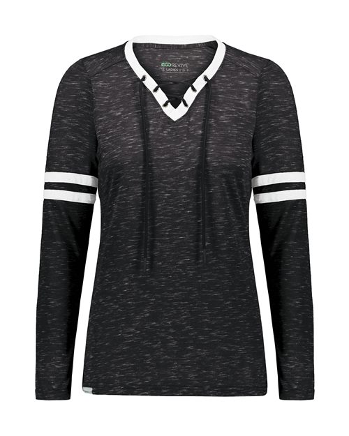 Holloway 223246 Women's Eco Revive™ Monterey Long Sleeve V-Neck T-Shirt