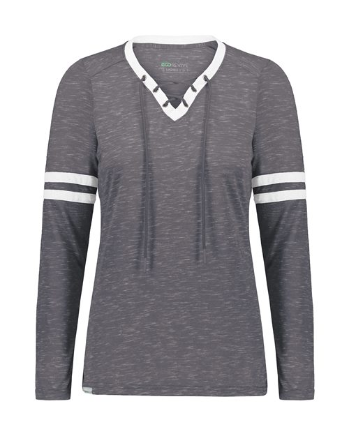 Holloway 223246 Women's Eco Revive™ Monterey Long Sleeve V-Neck T-Shirt