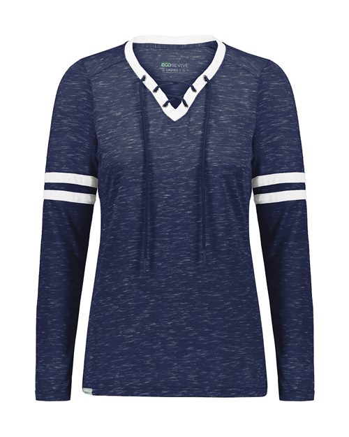 Holloway 223246 Women's Eco Revive™ Monterey Long Sleeve V-Neck T-Shirt