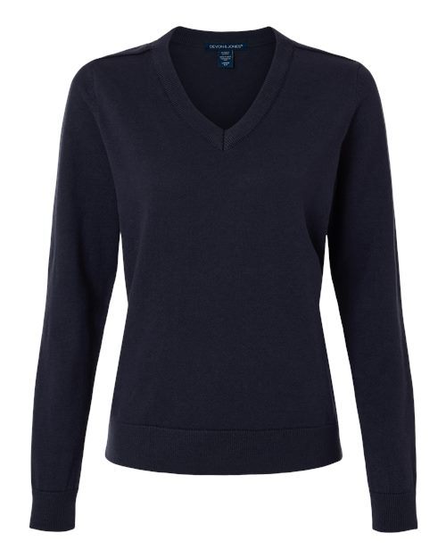 Devon & Jones DG445W Women's New Classics V-Neck Sweater