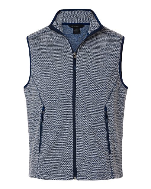 North End NE731 Men's Jasper Jacquard Fleece Vest