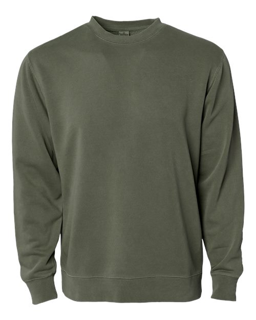 Independent Trading Co. PRM3500 Unisex Midweight Pigment-Dyed Crewneck Sweatshirt