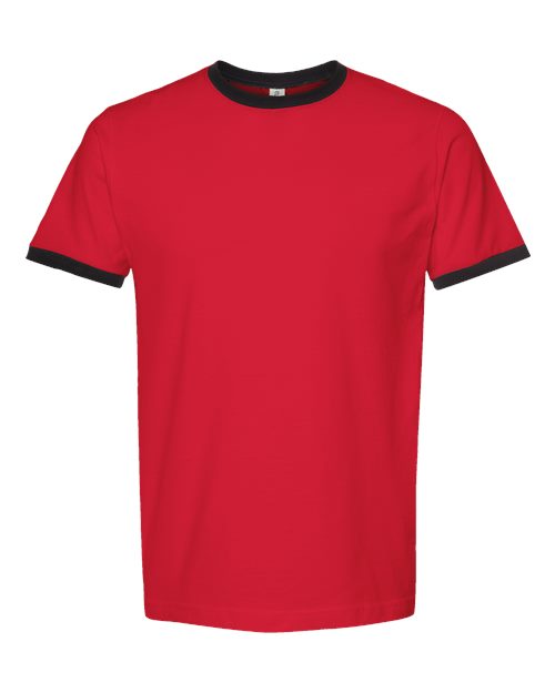 Tultex 246 Unisex Fine Jersey Ringer T-Shirt