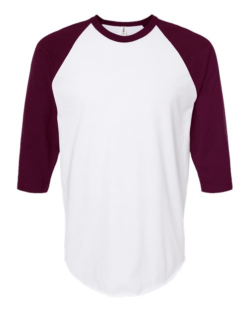 Tultex 245 Unisex Fine Jersey Raglan T-Shirt
