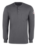 Bulwark SEL2 Men's Long Sleeve Tagless Henley Shirt