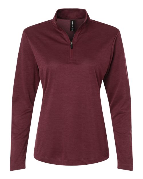 AllPro 4HM70L Women's Pro-Lock Performance Mélange Quarter-Zip Pullover