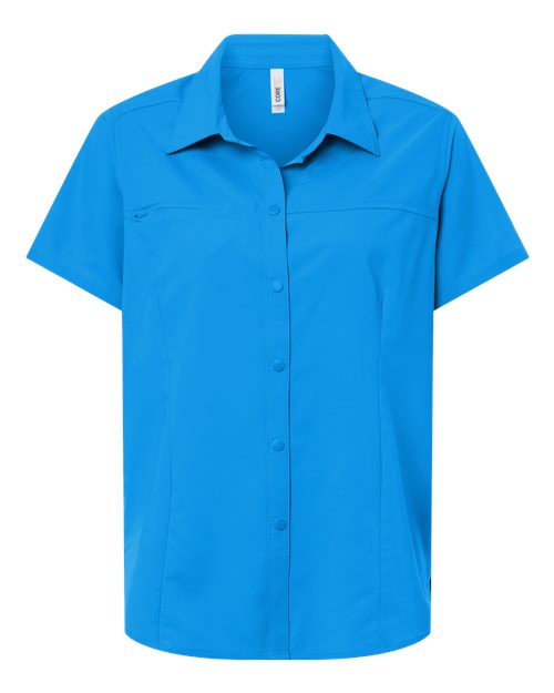 CORE365 CE520W Women's UltraUVP Shoreline Short Sleeve Staff Shirt