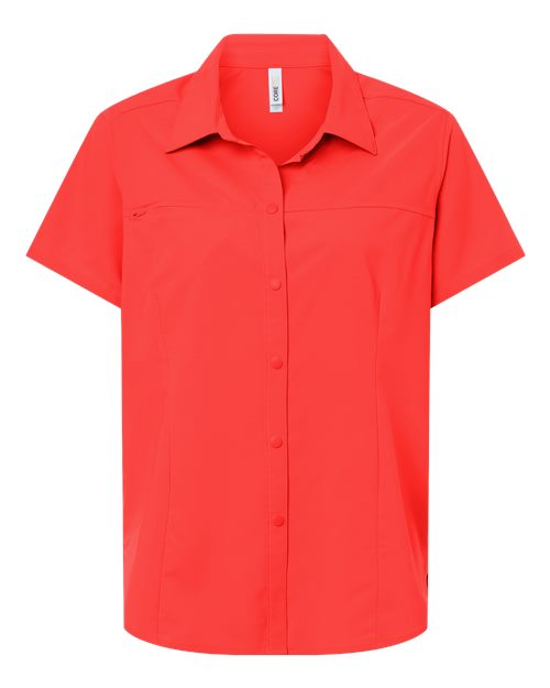 CORE365 CE520W Women's UltraUVP Shoreline Short Sleeve Staff Shirt