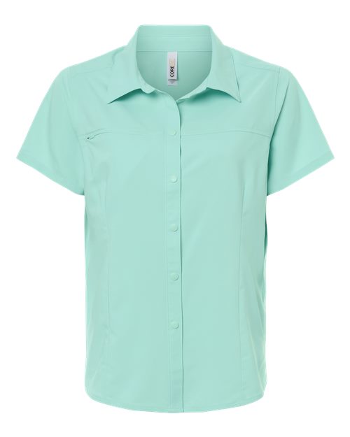 CORE365 CE520W Women's UltraUVP Shoreline Short Sleeve Staff Shirt