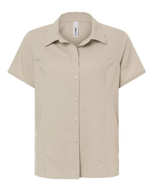 CORE365 CE520W Women's UltraUVP Shoreline Short Sleeve Staff Shirt