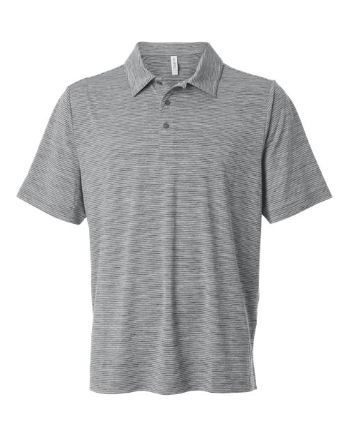 Team 365 TT125 Men's Relay Heathered Stripe Polo