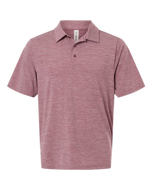 Team 365 TT125 Men's Relay Heathered Stripe Polo