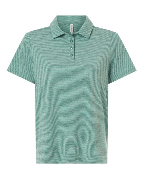 Team 365 TT125W Women's Relay Heathered Stripe Polo