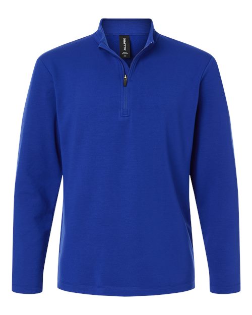 AllPro STF870 Men's Stretch Quarter-Zip Fleece Pullover