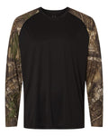 RealTree RT3104 Unisex Realtree® Performance Colorblocked Long Sleeve T-Shirt