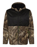 RealTree RT5204 Unisex Realtree® Performance Colorblocked Full-Zip Hooded Sweatshirt