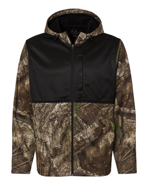 RealTree RT5204 Unisex Realtree® Performance Colorblocked Full-Zip Hooded Sweatshirt
