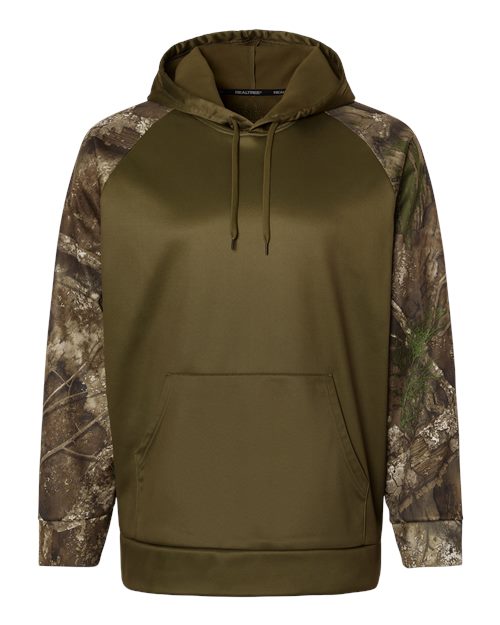 RealTree RT5305 Unisex Realtree® Performance Colorblocked Hooded Sweatshirt