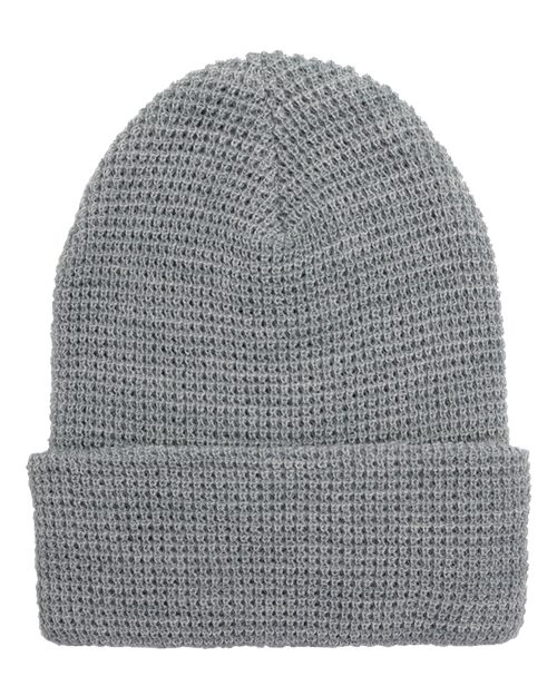 YP Classics 2501KC Waffle Cuffed Knit Beanie