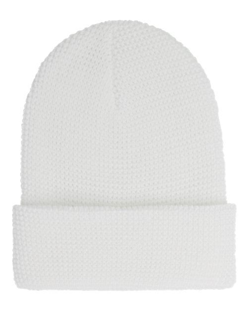 YP Classics 2501KC Waffle Cuffed Knit Beanie
