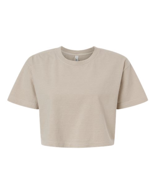 American Apparel 1302GD Women's Garment-Dyed Heavyweight Cropped Tee