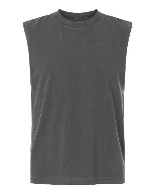 American Apparel 207GD Unisex Heavyweight Cotton Garment-Dyed Mid-Length Muscle Tee