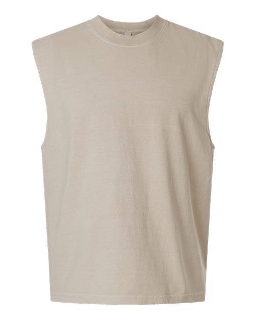American Apparel 207GD Unisex Heavyweight Cotton Garment-Dyed Mid-Length Muscle Tee