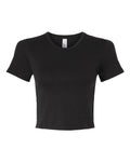 American Apparel BR210 Women's Baby Rib Cropped Tee
