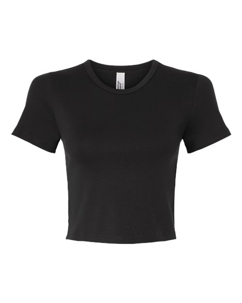 American Apparel BR210 Women's Baby Rib Cropped Tee