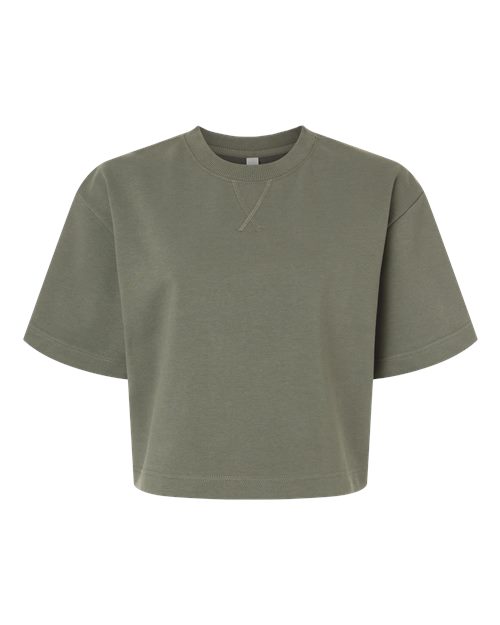 American Apparel FTCB0 Women's French Terry Mid-Length Boxy Top