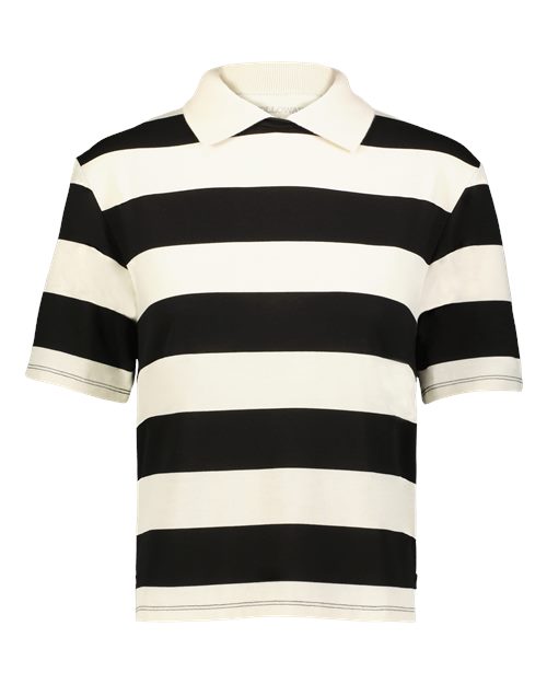 Holloway 226302 Women's Prep Street Rugby Crop T-Shirt