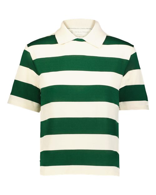 Holloway 226302 Women's Prep Street Rugby Crop T-Shirt