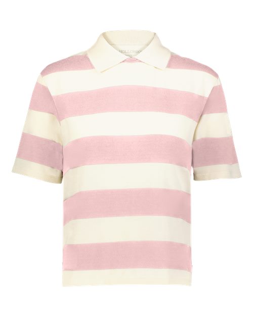 Holloway 226302 Women's Prep Street Rugby Crop T-Shirt