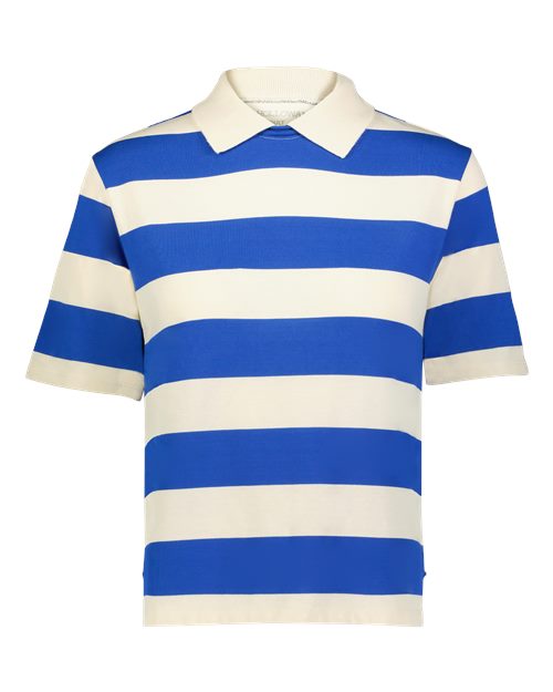 Holloway 226302 Women's Prep Street Rugby Crop T-Shirt