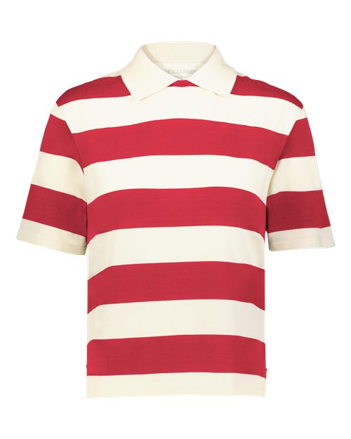 Holloway 226302 Women's Prep Street Rugby Crop T-Shirt