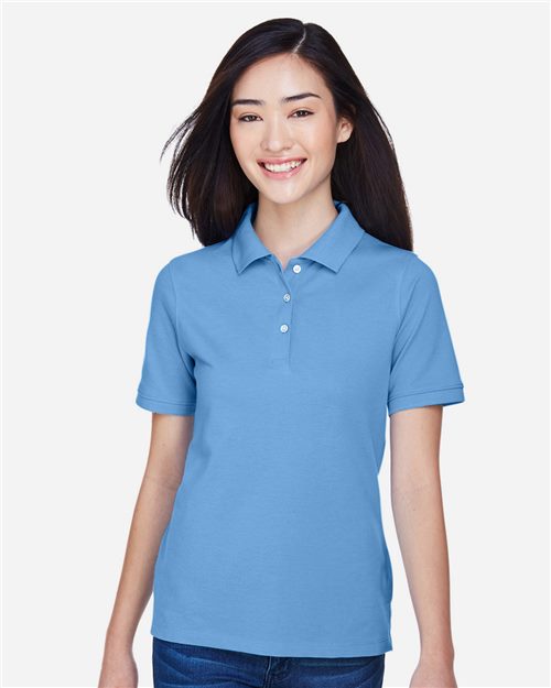 Harriton M265W Women's Easy Blend Polo