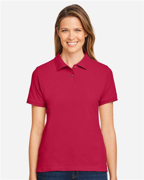 Harriton M200W Women's Cotton Polo