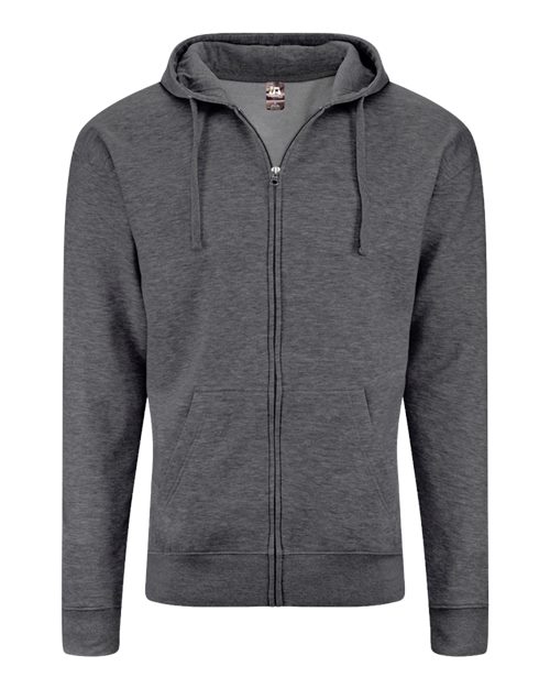 J. America 8723 Unisex BTB Fleece Hooded Full-Zip Sweatshirt