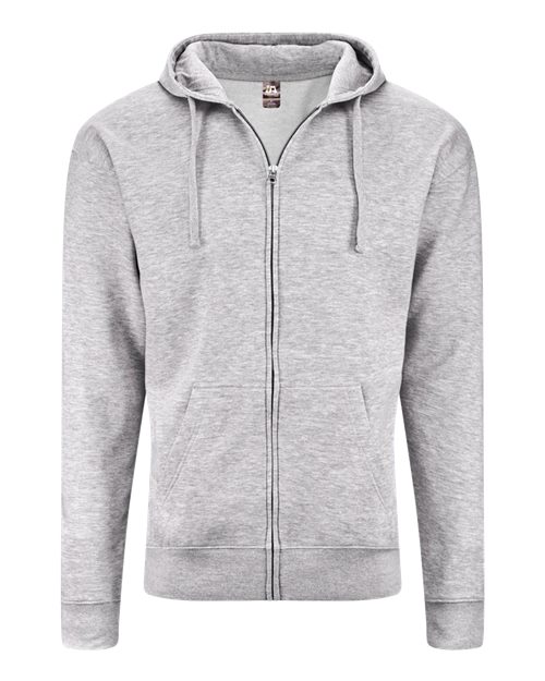 J. America 8723 Unisex BTB Fleece Hooded Full-Zip Sweatshirt