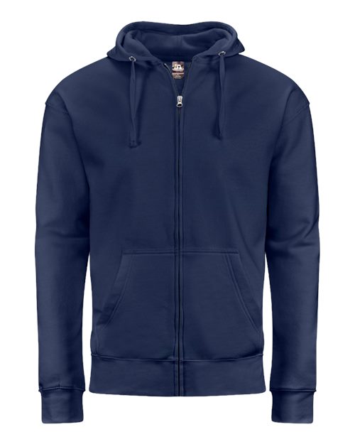 J. America 8723 Unisex BTB Fleece Hooded Full-Zip Sweatshirt