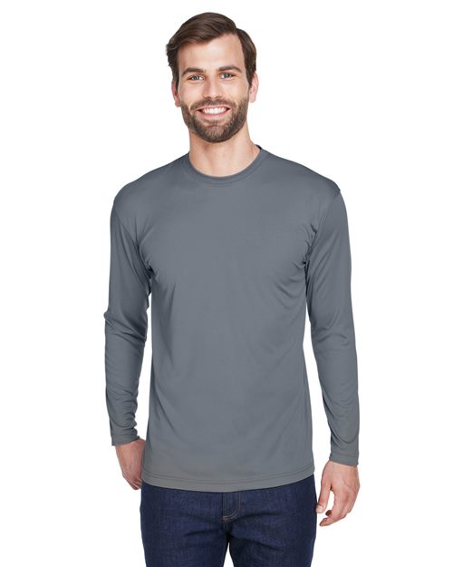 UltraClub 8422 Men's Cool & Dry Sport Long Sleeve Performance Interlock T-Shirt